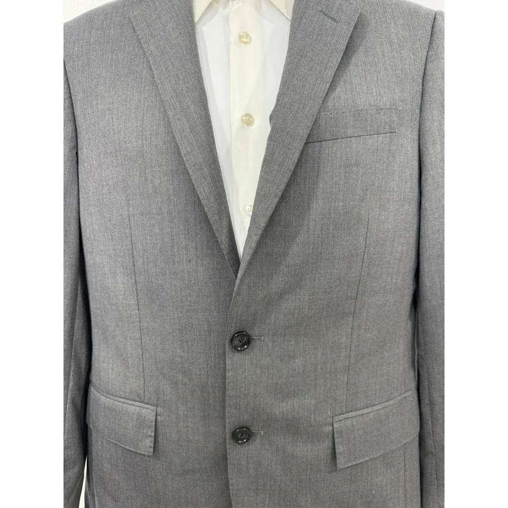 J. Crew Men Grey Loro Piana Wool Ludlow Blazer Pant Suit 36S 31